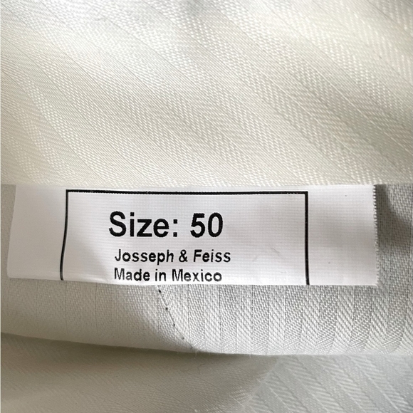 NWT JOSEPH & FEISS Black Wool Dress Pants Men’s Classic Fit Suit Pants Trousers - Picture 4 of 7